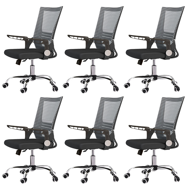 Modern Adjustable Seat Height Office Chair Slide No Distressing Office Chair