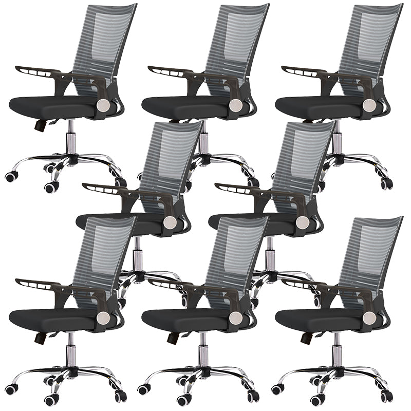 Modern Adjustable Seat Height Office Chair Slide No Distressing Office Chair