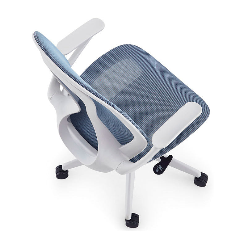 Contemporary Desk Chair Mesh Chair Mid-Back Chair with Wheels