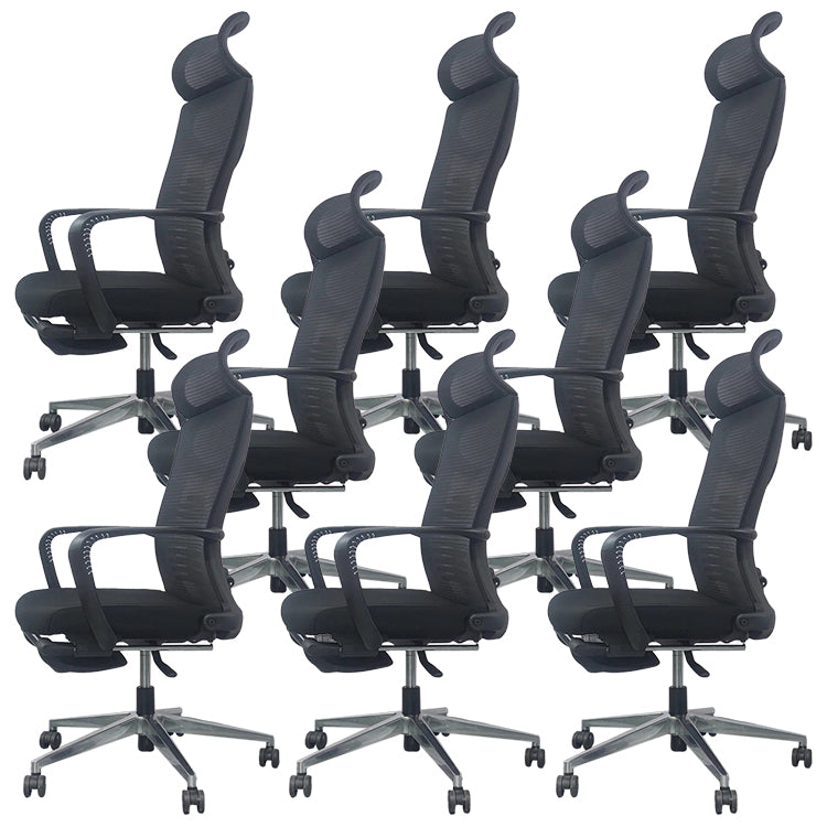 Modern & Contemporary Wheels Chair Black High Back Desk Chair