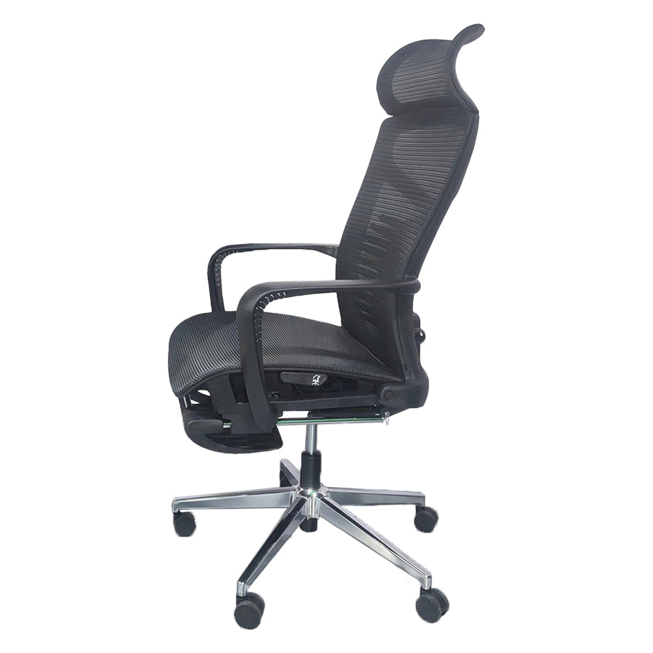 Modern & Contemporary Wheels Chair Black High Back Desk Chair