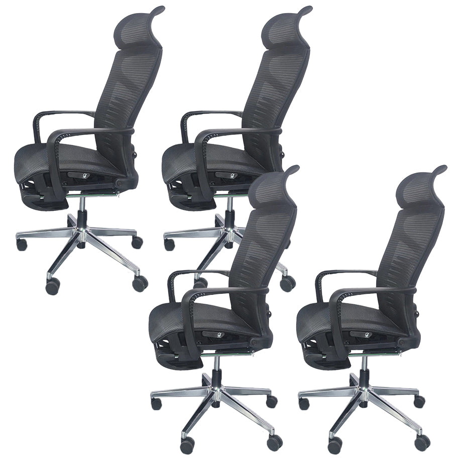 Modern & Contemporary Wheels Chair Black High Back Desk Chair