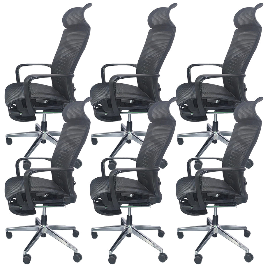 Modern & Contemporary Wheels Chair Black High Back Desk Chair