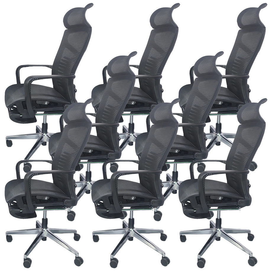 Modern & Contemporary Wheels Chair Black High Back Desk Chair