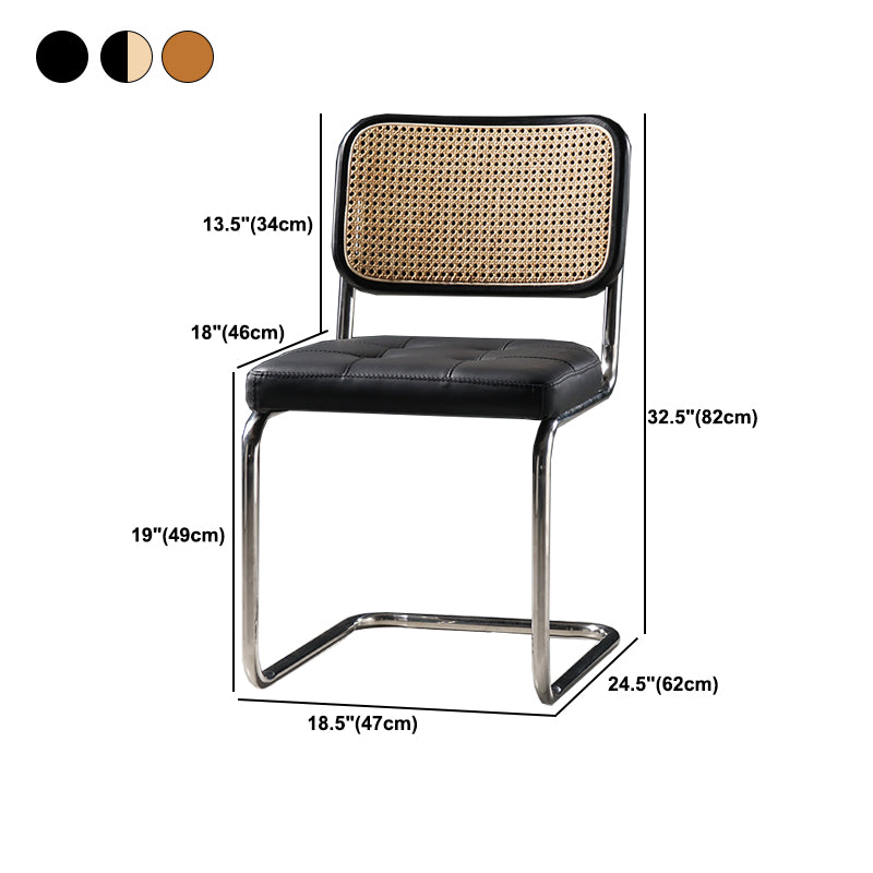 Contemporary Side Chair Low Back Office Chair No Distressing