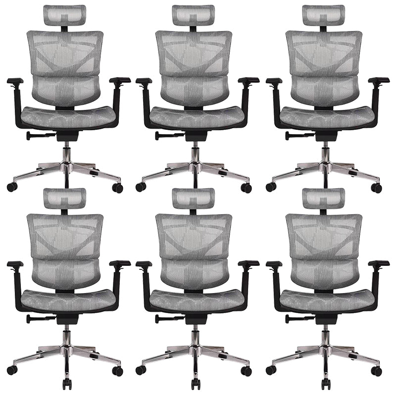 Contemporary Arm Chair Adjustable Seat Height Office Chair Pillow Included