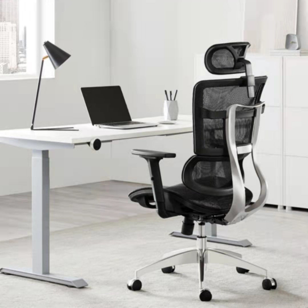 Contemporary Slide Office Chair High Back Adjustable Seat Height Desk Chair