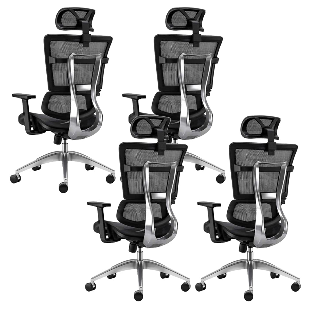 Contemporary Slide Office Chair High Back Adjustable Seat Height Desk Chair