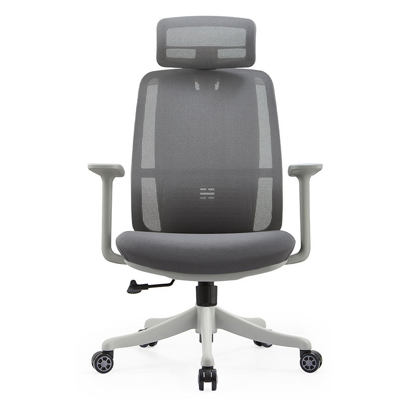 Contemporary Arm Chair Pillow Included Adjustable Seat Height Office Chair