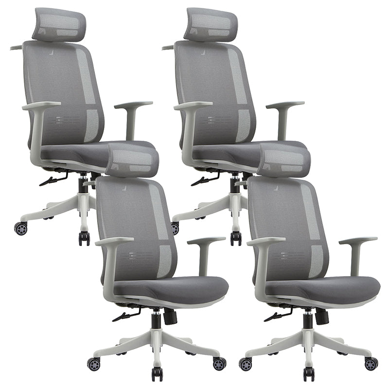 Contemporary Arm Chair Pillow Included Adjustable Seat Height Office Chair