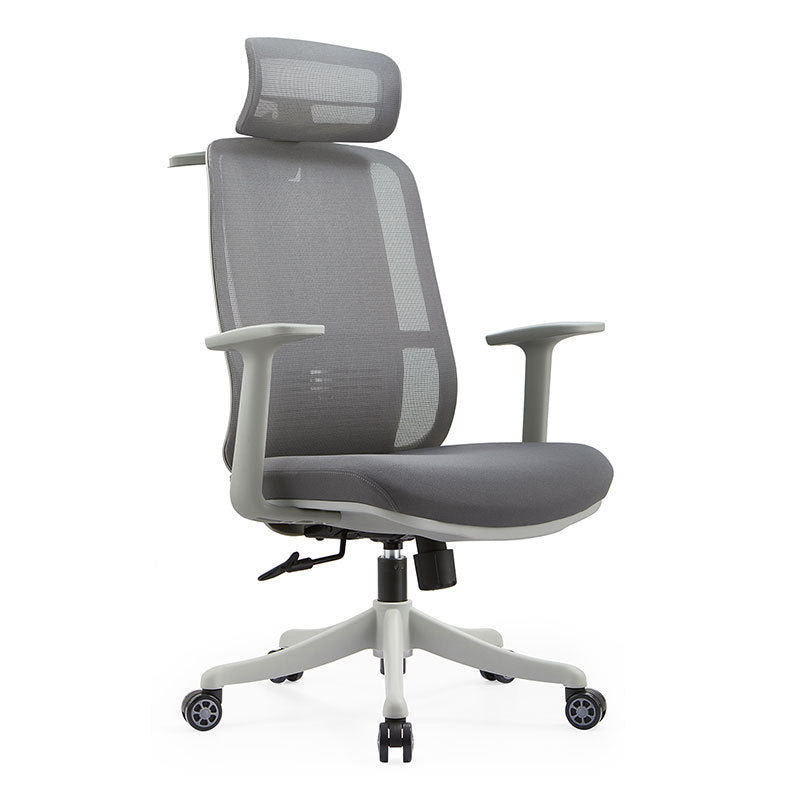 Contemporary Arm Chair Pillow Included Adjustable Seat Height Office Chair