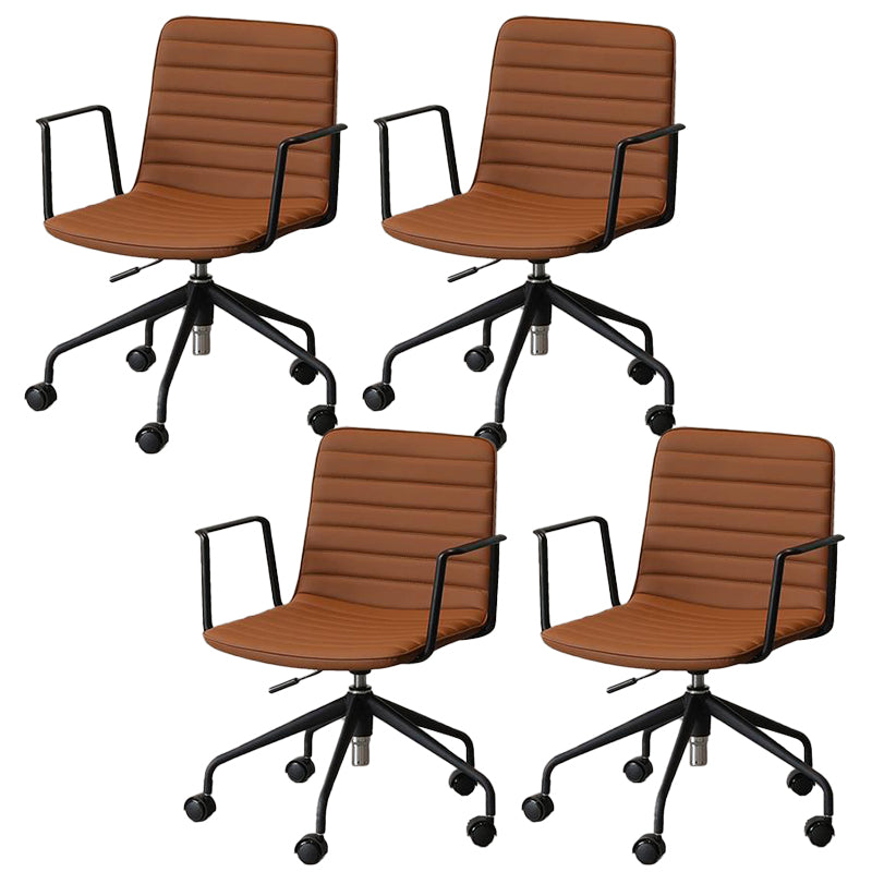 Mid-Back Desk Chair Adjustable Seat Height Contemporary Office Chair