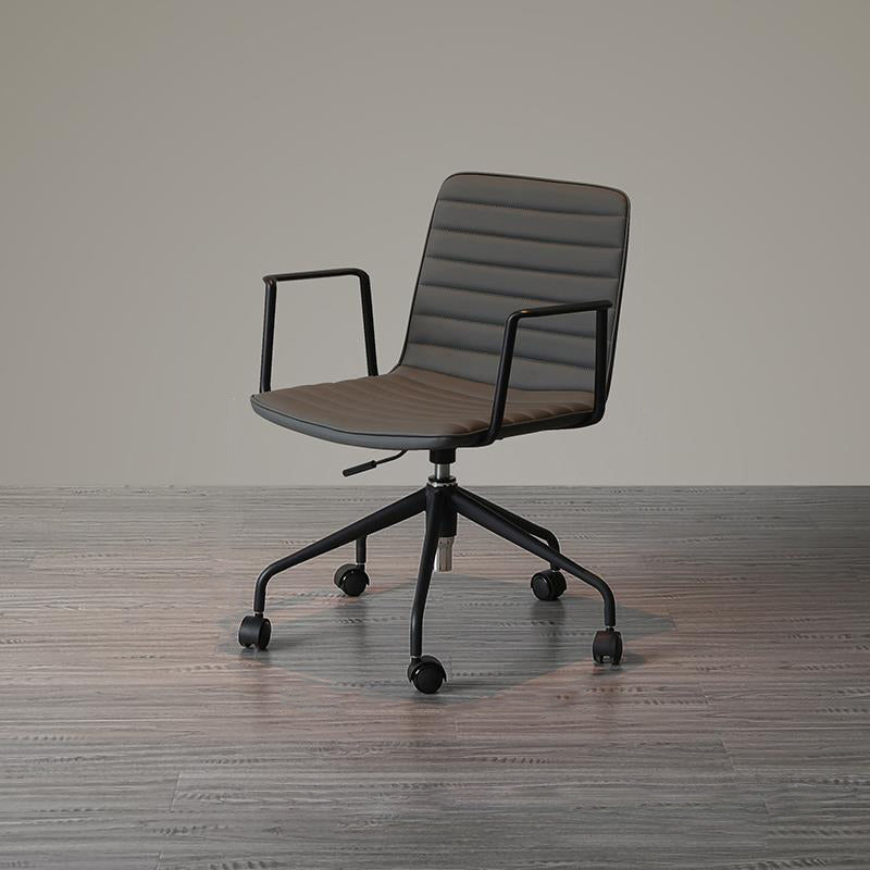 Mid-Back Desk Chair Adjustable Seat Height Contemporary Office Chair