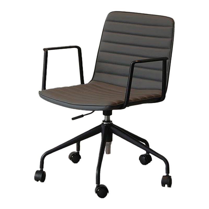 Mid-Back Desk Chair Adjustable Seat Height Contemporary Office Chair