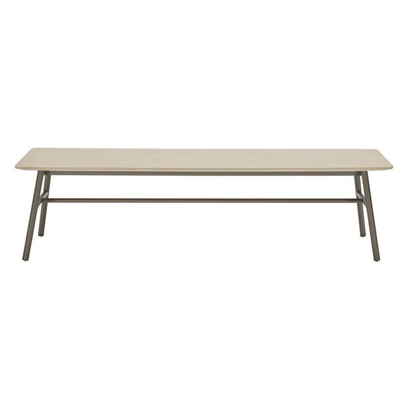 Rectangle Solid Color Seating Bench Solid Wood Bench in Pine