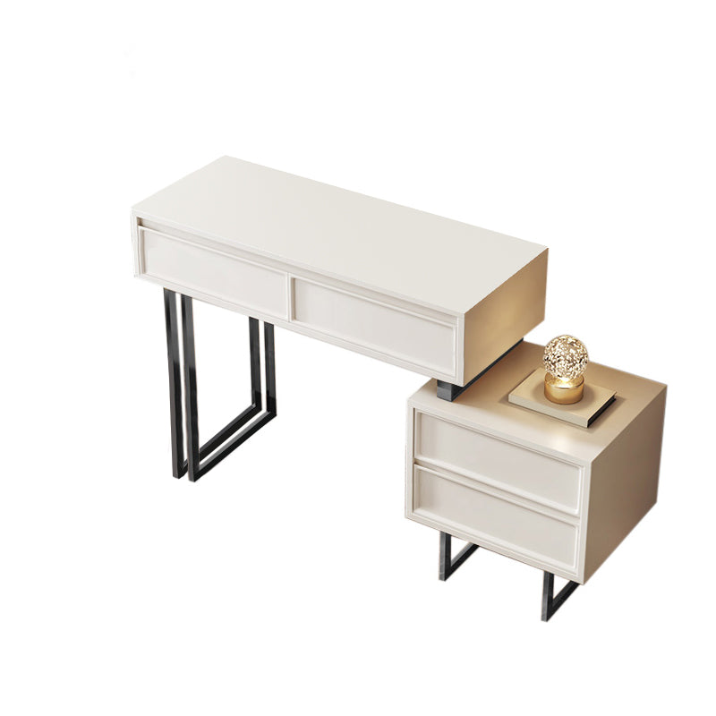 Contemporary Makeup Vanity Set 4 Drawer Vanity Dressing Table