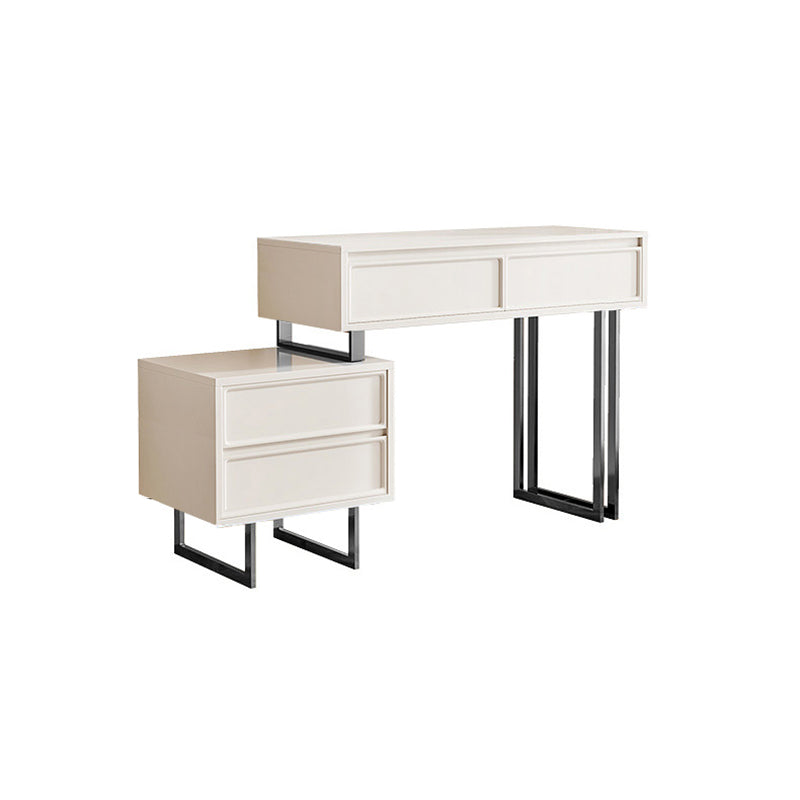 Contemporary Makeup Vanity Set 4 Drawer Vanity Dressing Table