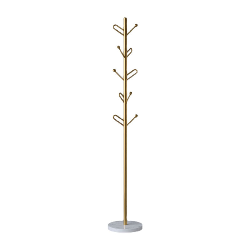 Glam Coat Rack Metal No Distressing Free Standing Entry Hall Tree