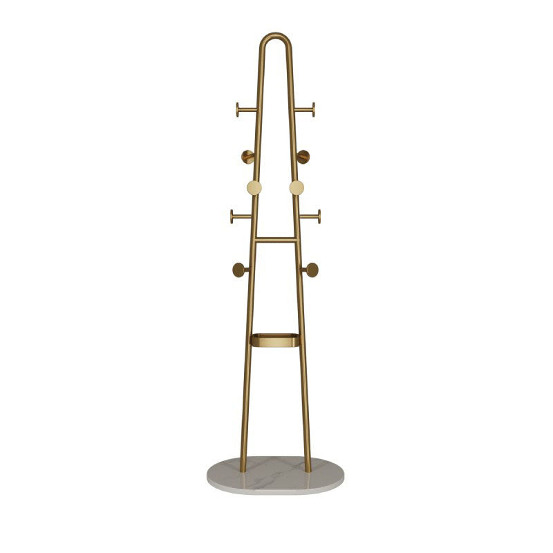 Contemporary Hall Stand No Distressing Metal Hooks Included Free Standing Rack Metal