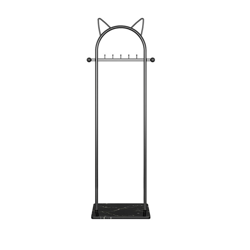 Contemporary Hall Stand Metal Hooks Included No Distressing Free Standing Rack Metal