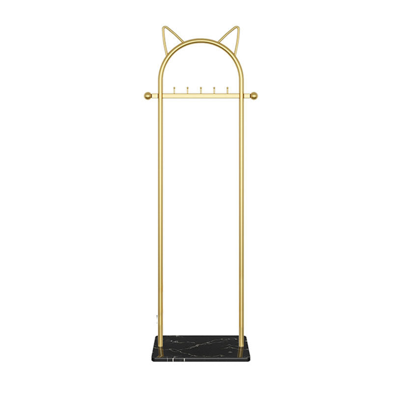 Contemporary Hall Stand Metal Hooks Included No Distressing Free Standing Rack Metal