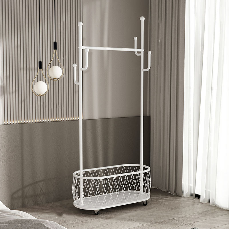 Glam Hall Stand Metal Shelving Hooks Included No Distressing Free Standing Rack Metal