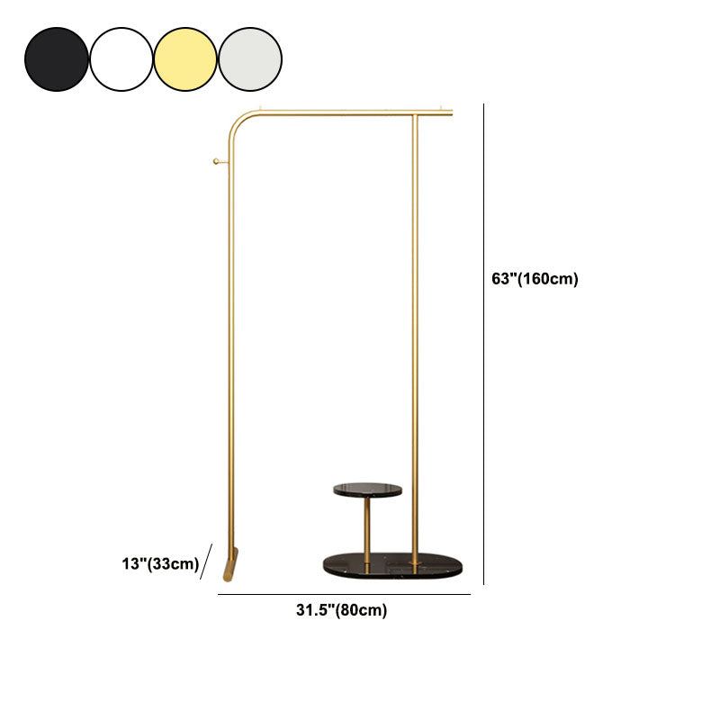 Glam Hall Stand Hooks Included No Distressing Free Standing Rack Metal