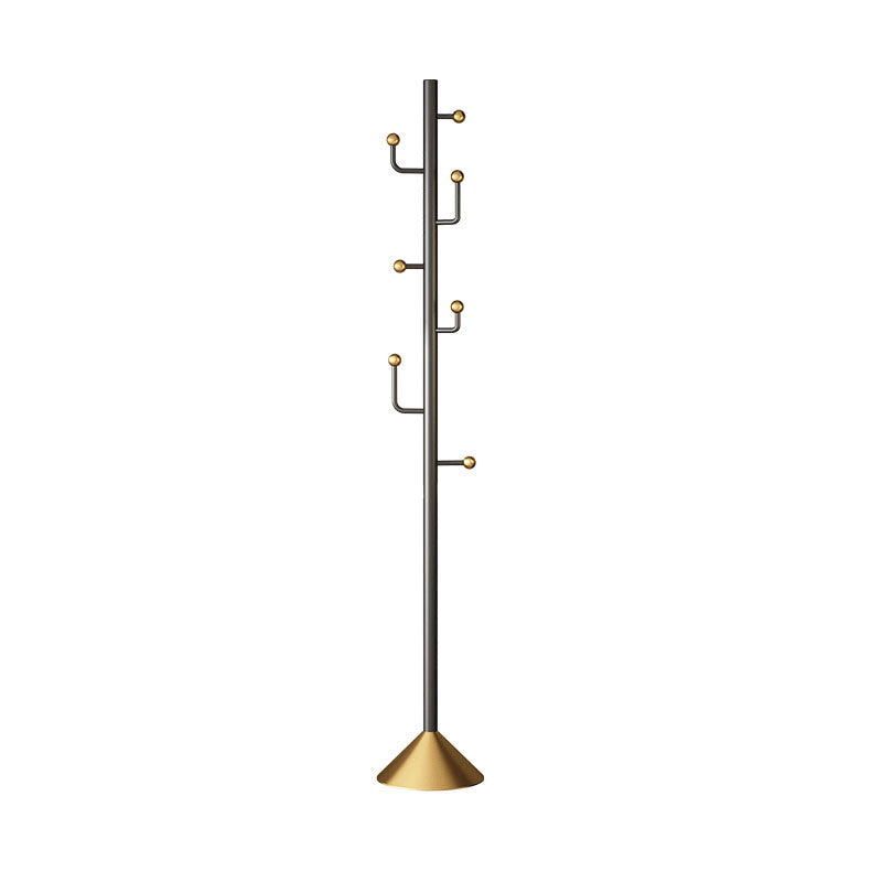 Contemporary Coat Hanger Metal Hooks Included No Distressing Free Standing Coat Rack