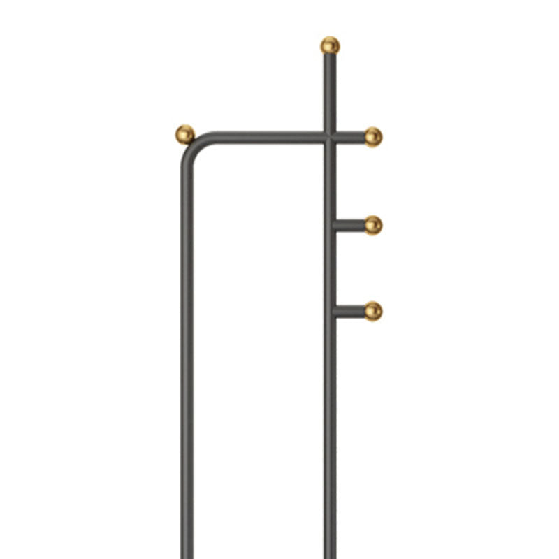 Contemporary Coat Hanger Metal Hooks Included No Distressing Free Standing Coat Rack