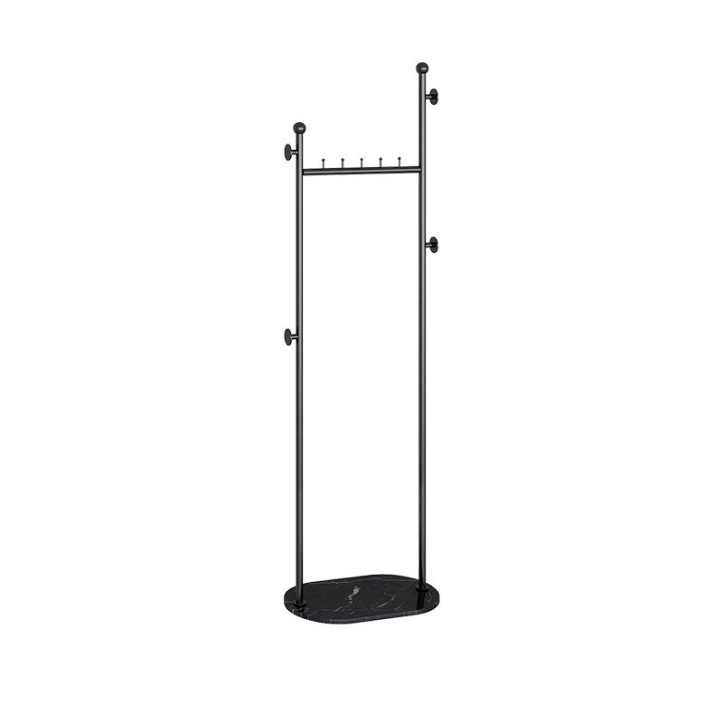 Contemporary Hall Stand Metal Hooks Included No Distressing Free Standing Coat Rack