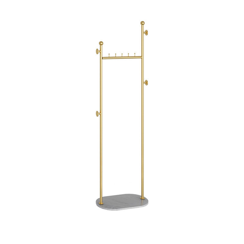 Contemporary Hall Stand Metal Hooks Included No Distressing Free Standing Coat Rack