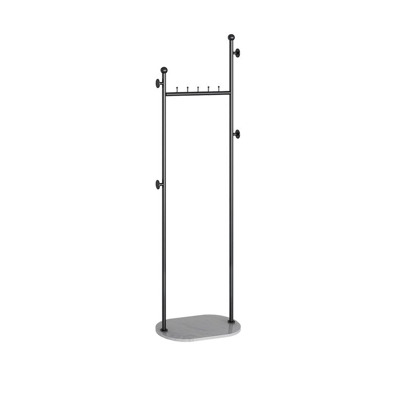 Contemporary Hall Stand Metal Hooks Included No Distressing Free Standing Coat Rack