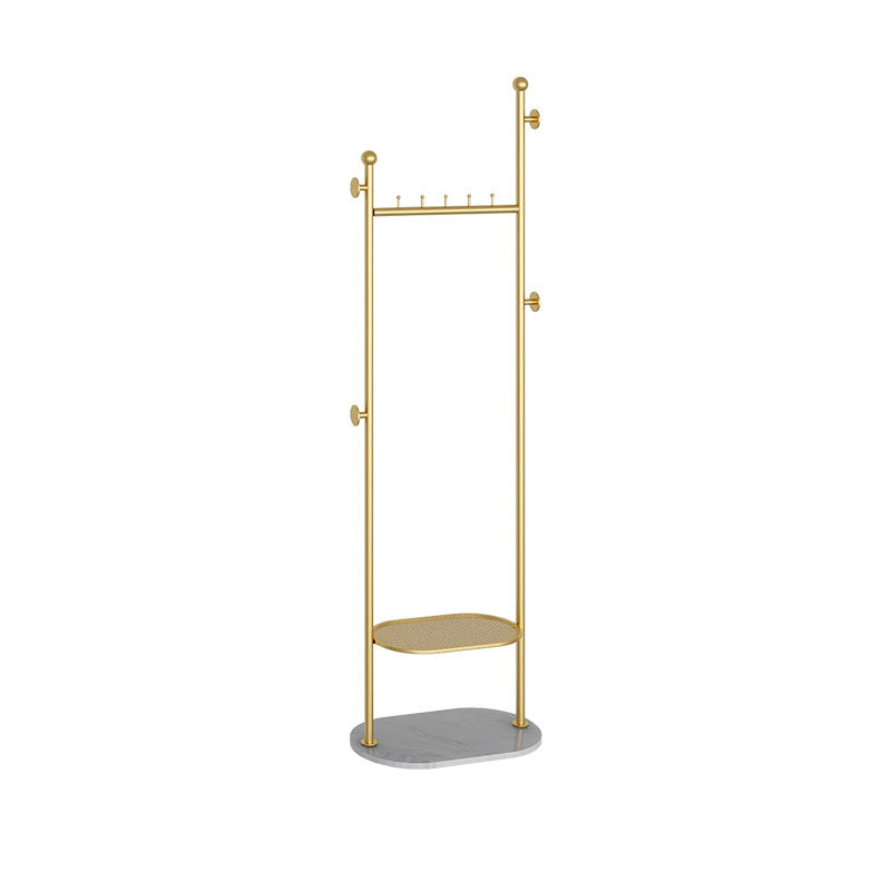 Contemporary Hall Stand Metal Hooks Included No Distressing Free Standing Coat Rack