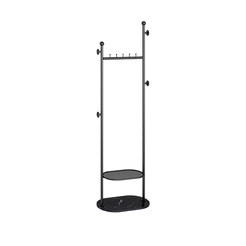 Contemporary Hall Stand Metal Hooks Included No Distressing Free Standing Coat Rack