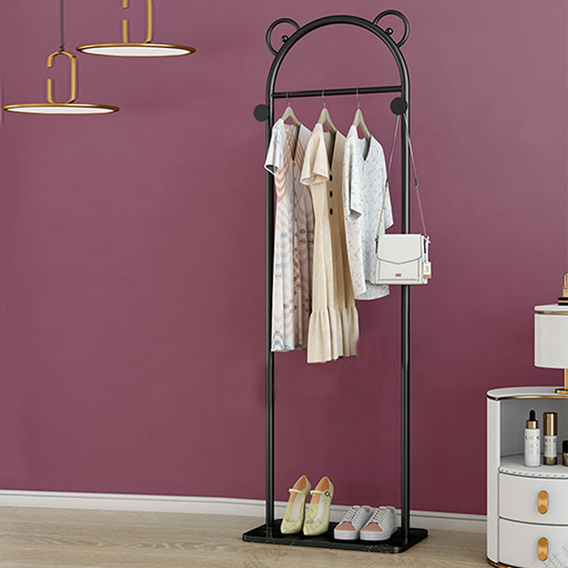 Glam Entry Hall Tree Metal No Distressing Free Standing Coat Rack