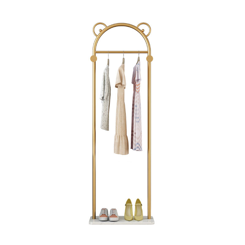 Glam Entry Hall Tree Metal No Distressing Free Standing Coat Rack