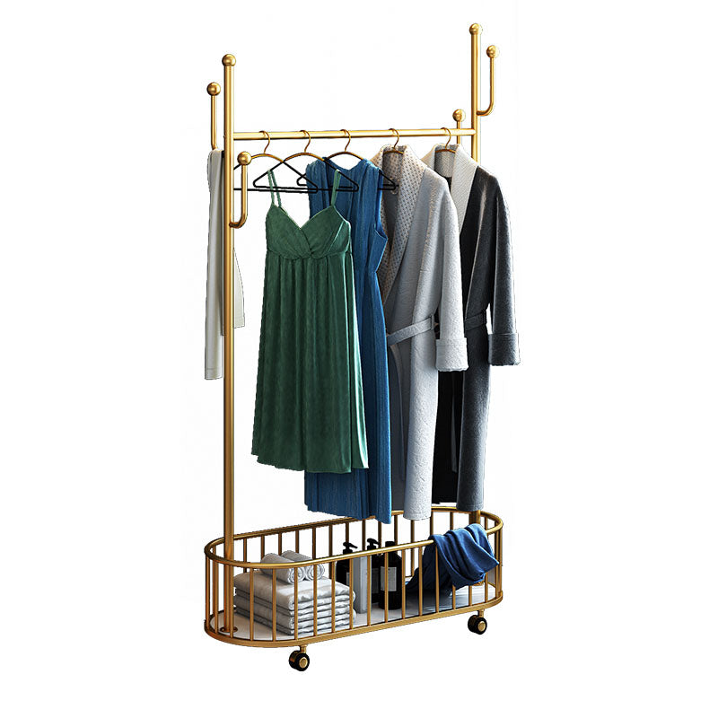 Glam Hall Stand Metal No Distressing Shelving Hooks Included Free Standing Coat Rack