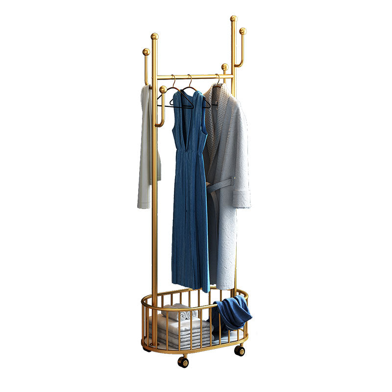 Glam Hall Stand Metal No Distressing Shelving Hooks Included Free Standing Coat Rack