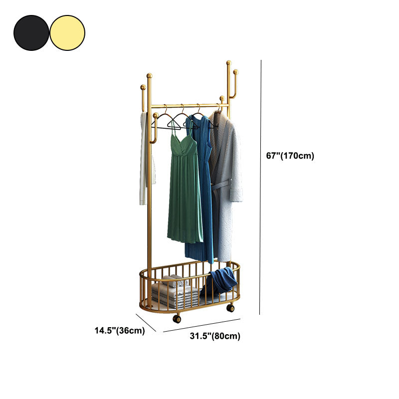 Glam Hall Stand Metal No Distressing Shelving Hooks Included Free Standing Coat Rack