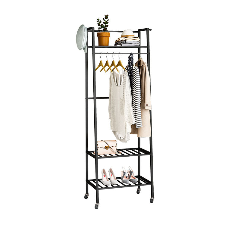 Glam Hall Stand Metal Free Standing Shelving Included Coat Rack