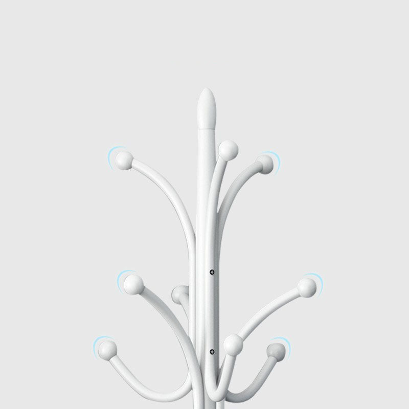 Contemporary Metal Hall Tree with Hooks Coat Hanger in Living Room