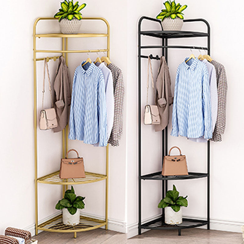 Modern Hall Tree Hooks Coat Hanger Storage Shleves Coat Hanger