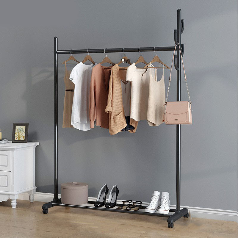 Contemporary Entry Hall Tree Metal Hooks Included No Distressing Free Standing Coat Rack