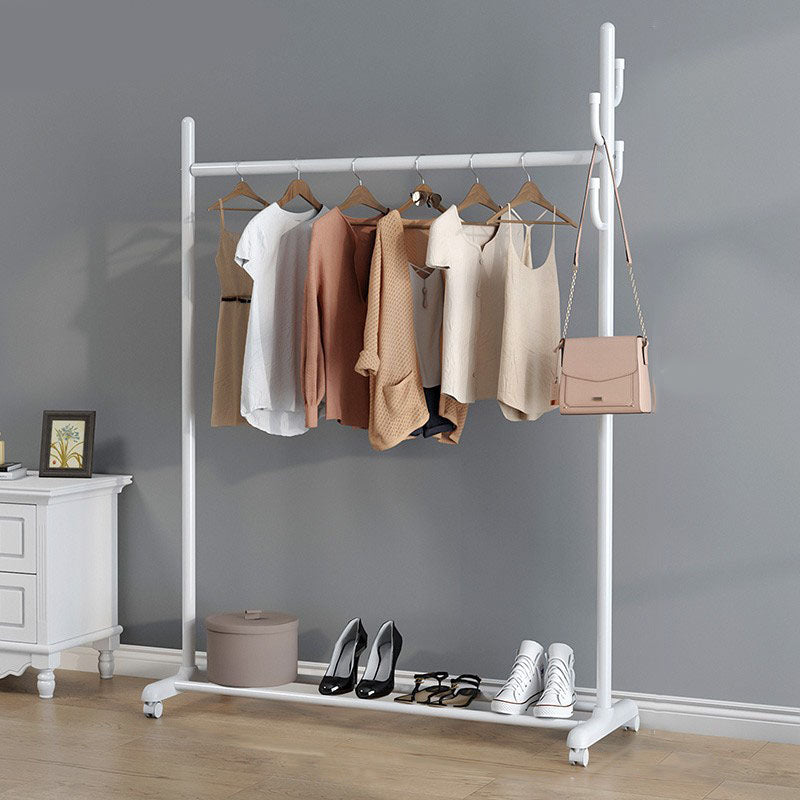 Contemporary Entry Hall Tree Metal Hooks Included No Distressing Free Standing Coat Rack