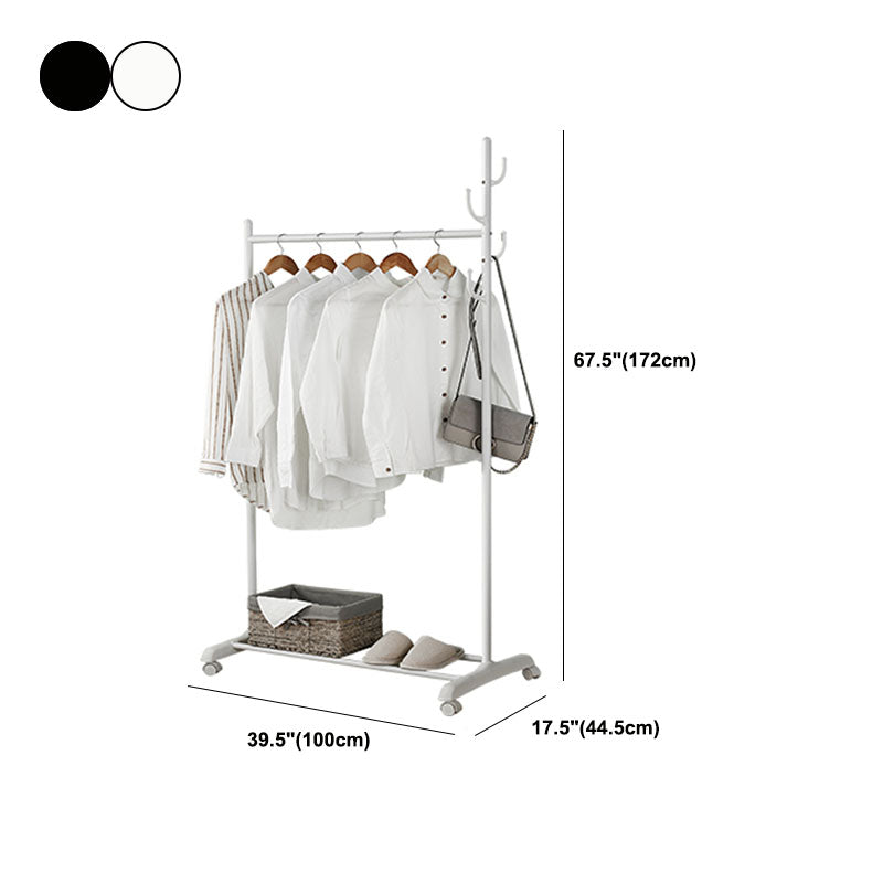 Contemporary Entry Hall Tree Metal Hooks Included No Distressing Free Standing Coat Rack