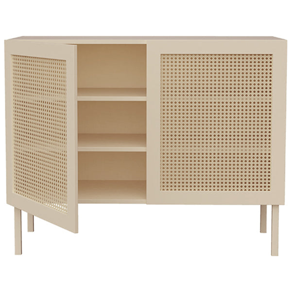 Rattan Living Room Sideboard 39.5"L Cabinet Modern Server Cabinet with Storage