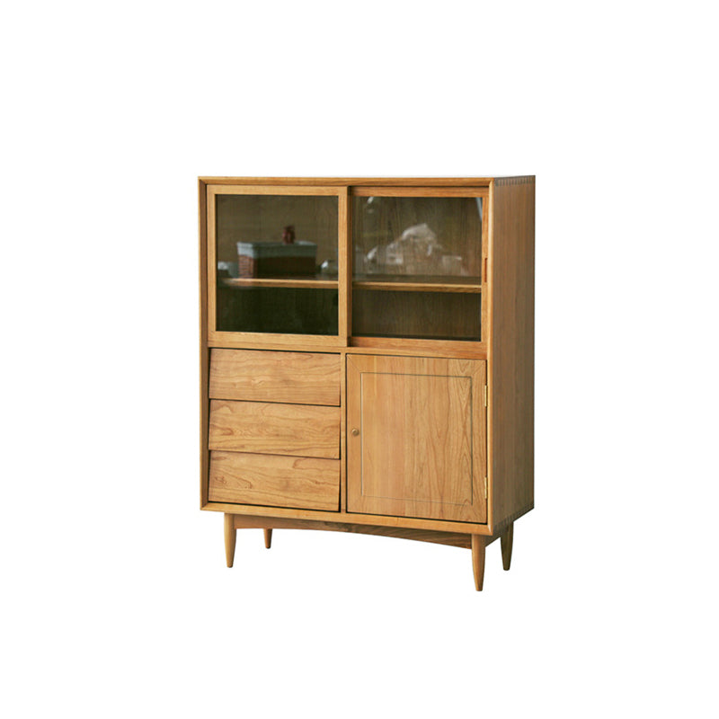 Sliding Door Sideboard Contemporary Side Board for Dining Room