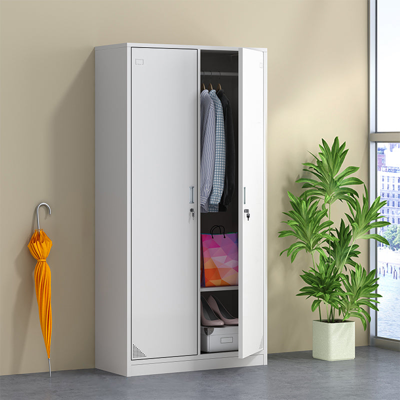 Modern & Contemporary Cabinet for Bathroom Grey Metal Storage Cabinet