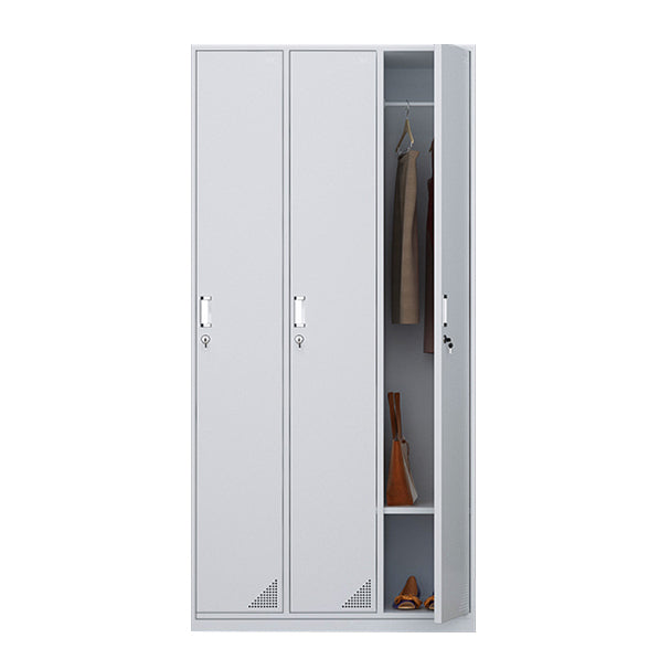 Modern & Contemporary Cabinet for Bathroom Grey Metal Storage Cabinet