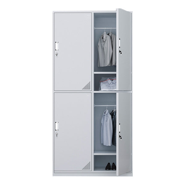 Modern & Contemporary Cabinet for Bathroom Grey Metal Storage Cabinet